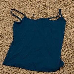 Women's Teal and Black tank tops